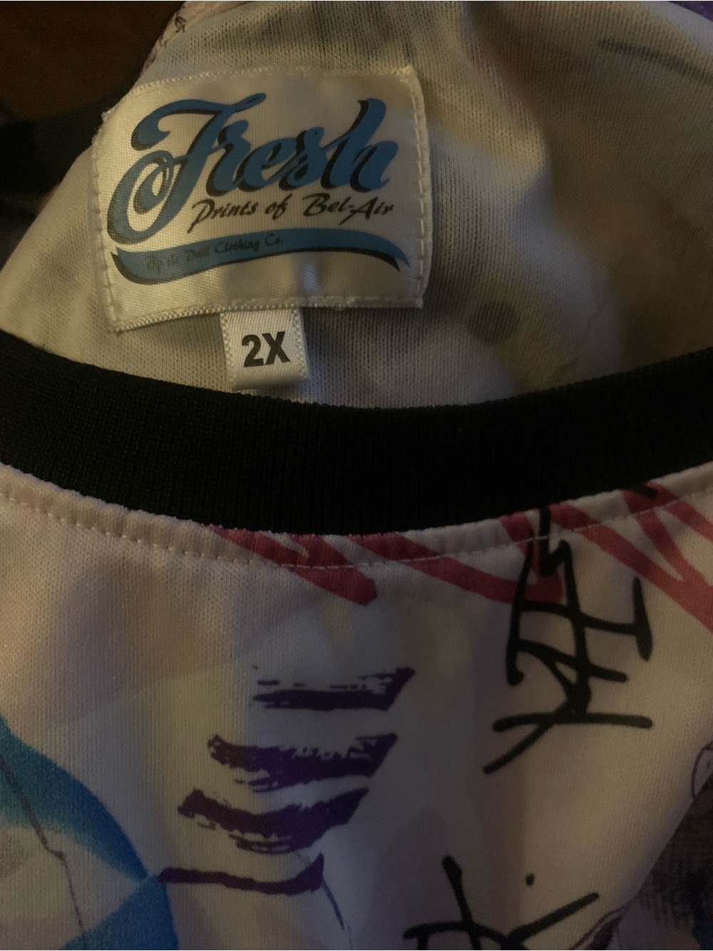 Fresh Prints of Bel Air - Retro 90s Purple & Blue Print - Picture 3 of 3